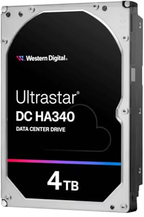 WD Ultrastar DC HA340 WUS721204BLE6L4 - Disco rigido - Centro dati - 4 TB - Interno - 3.5 (8.9 cm) - SATA 6Gb/s - 7200 Giri/min - Buffer: 256 MB