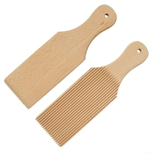 Kitchen Gnocchi Board, Wooden Pasta Maker Gnocchi Board, Manual Pasta Maker Butter Paddles Tool 24 X 7Cm