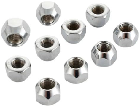 10 Stück Höhe 16 mm Radmuttern M12x1,25, M12x1,5, M14x1,5, 1/2-20 Anhängerösen Reifen Hutmutter 21 mm Sechskantradmuttern(M12x1.25)