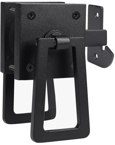 Geroosaty Heavy Duty Gate, Double Side Gate Latches, Matte Black Fence, Garden Door, Pool Gate
