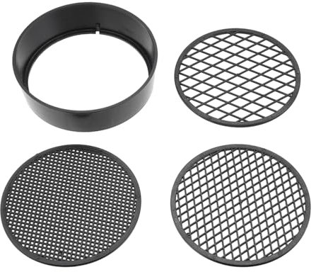 Mikiuly Gartensieb Rund,Gartensieb Sieb Aus Kunststoff,Regulierbares Gartensieb Aus Kunststoff,4 in1 Garten Rundsieb,Durchwurfsieb Rund Gartensieb,Erdsieb Für Garten,für Erde,Kompost,Saatgut,Schwarz