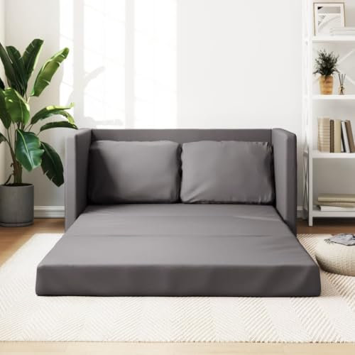 Xichuzi Bodensofa Grau 112x174x55 cm Kunstleder, Loungesofa, Sofas & Couches, Relaxsofa, Couch für Wohnzimmer - 353975