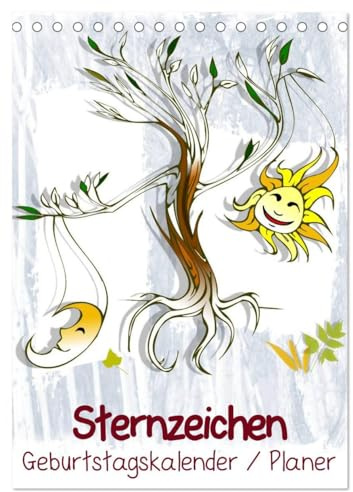 Sternzeichen • Geburtstagskalender/Planer (Tischkalender 2026 DIN A5 hoch), CALVENDO Monatskalender: Der Sternzeichen-Geburtstagskalender mit Platz für kleine Notizen! (CALVENDO Hobbys)