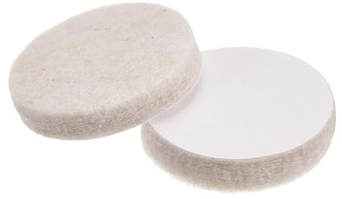TA-VIGOR 10Pcs 22mm Round Felt Furniture Pads, Self-Adhesive Floor Protectors for Wooden Floors, Non-Slip Pads, Anti-Scratch Beige Pads for Sofas, Desks, Cabinets