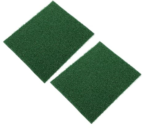 SUPVOX 2pcs Artificial Turf Aquarium Grass Mat for Fish Tank and Turtle Terrarium Simulated Aquatic with Turtle Ramp Stress-reducing Reptile Decor for Lively Underwater