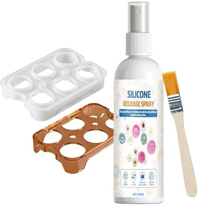 Easy Demold Spray – 100 ml Formfreigabe-Zubehör für Harz, Bastelgerät mit präziser Anwendung für Erwachsene, Profis, Anfänger, Amateure, Urlaub, Party, Heimwerker und Kunstprojekte