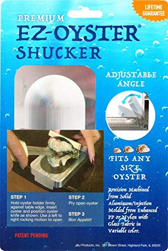 The Easy Oyster Opener Shucking Tool – Solid Aluminum (Variable Angle Single Pack)
