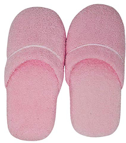LCF CIABATTE SPUGNA 100% COTONE - MADE IN ITALY (DONNA, ROSA)