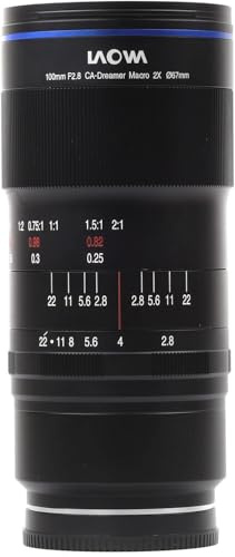Laowa 100mm f/2.8 2x Ultra Macro APO SLR Black Macro Lens – Camera Lenses and Filters (SLR, 12/10, Macro Lens, 0.247 m, Sony E, Full Frame)