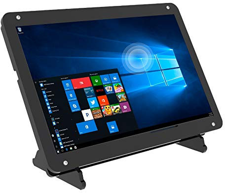 CUQI Monitor Táctil de 7 Pulgadas para Raspberry Pi, Pantalla Táctil Portátil IPS 1024 * 600 HDMI con Funda, para Consolas de Juegos/PC/Cámara/Win OS/Raspberry Pi 5/4