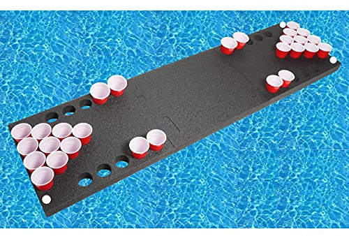 Case Club 2 Foam Floating Beer Pong Table - Pool Party Game