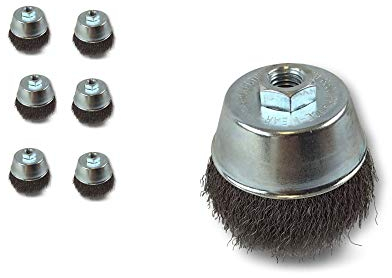Kibros Lot 6 brosses coupe rotative inox souple Ø 80 mm meuleuse d'angle