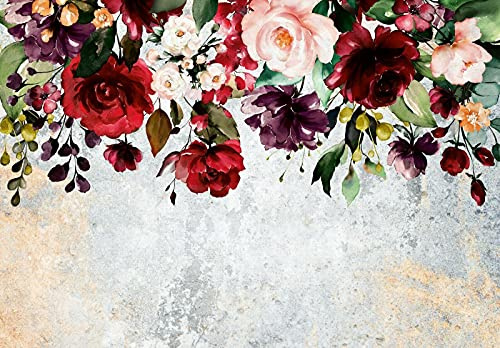 WallArena - Vlies Fototapete Blumen 416x254 cm - Fototapeten - Tapeten - für Wohnzimmer Schlafzimmer - Vliestapete Wandtapete Tapete 3D Effekt- inkl. Kleister - Rosen