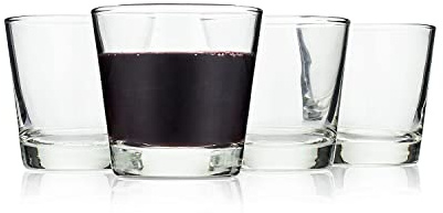 Ombra di Vino - Italian Stemless Wine Glass, 4-Piece Gift Box Set