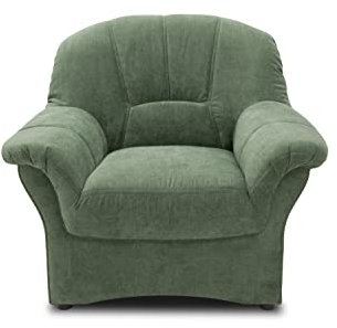 DOMO. collection Polstersessel Bahia FK, Sessel mit Federkernpolsterung, Federkernsessel in klassischem Design, Einzelsessel 102 x 57 x 91 cm (BxTxH), grün