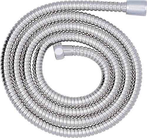 Saqu Express Duschschlauch - Universalgröße - Glänzendes Chrom - Verschiedene Längen - 200 cm - Duscharmatur - Dusche - Schlauch