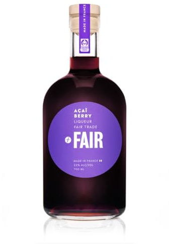 FAIR - Açai - Liqueur de fruits - Origine : France - 22% Alcool - Parfait en cocktail - Notes de mûres & myrtilles - Certifié Vegan - 70 cl