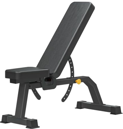 Cometofit Adjustable Bench, Professional Weight Bench, Incline Flat Decline Sit Up Bench,Dumbbell Stool (Black)