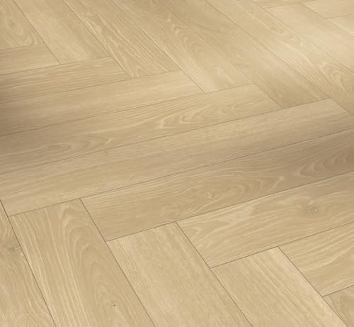 Parador Dekorboden Laminat Trendtime 3 Eiche Studioline natur Naturmattstruktur Fischgrät 4-V-Fuge