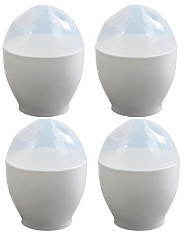 SYXWJL Coppetta per uova 4 pezzi di uovo a microonde cuocere for cucina for uova tazza di uovo resistente al microonde portatile tazza di cucina di uova caldaia Coppe per le uova., 20010125