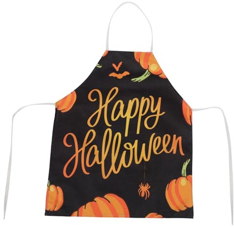 PAMINGONO 1stück Halloween Schürze Verstellbar Mit Kreativem Kürbisdesign Für Koch Und Backanlässe Geeignet Für Partys Und Dekorationen
