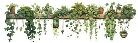 Viojrlly Gli Adesivi da Parete Verde Pianta in Adesivi da Parete Removibile Adesivi Murali Acquerello Arte Fai Da Te Decorazioni con Piante Decorazione Murale Soggiorno Camera da Letto Cucina