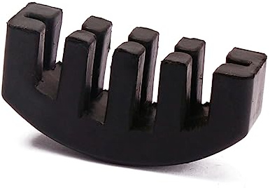 Gummi Geigendämpfer B24 für Violine, Schwarz, Leiser Übungsdämpfer | Steg, Schützt vor Kratzern und Abrieb, Robustes Zubehör aus Gummi mit Haltbarkeit