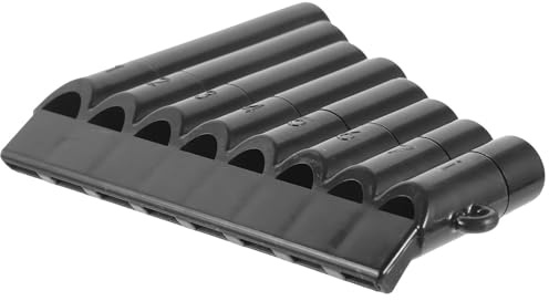 Mini-8-Flöten-Pan-Instrument Für Anfänger, 1050 X 860 X 150 Cm, Traditionelles Abs-Instrument(Black)