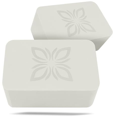 OMNANA RAISE Yoga Block EVA 2er Set – Yogablock rutschfest & superleicht – Hochdichter Schaumstoff, stabil & langlebig – Yogablöcke als perfektes Zubehör für Yoga, Pilates & Fitness