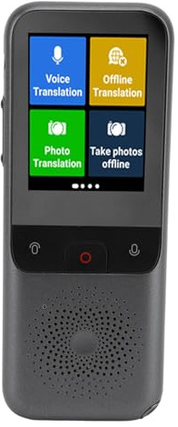 Sprachübersetzer Gerät, 2,4-Zoll-Bildschirm Sofortiger Sprachübersetzer 138 Sprachen Offline-Übersetzung Drahtloser Hotspot Voice Photo Translator für Business, Lernen, Reisen