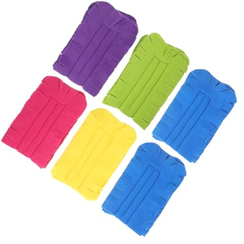 Yardenfun 6 Pezzi Ricariche Riutilizzabili per Spolverino Polar Fleece Testina di Rimozione della Polvere Elettrostatica Alta Efficienza Adatte a Mobili e Camini