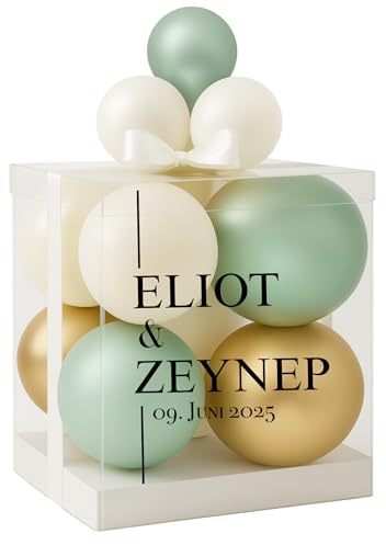 Ivory Wedding - Bubble Fabrik - Personalisierte Ballon- Box, Kreative Geschenkidee, Geldgeschenk Verpackung, Geburtstag, Hochzeit, Babyparty, DIY- Idee