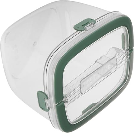FUNNETOYU Seau à Glace Portable Plastique Vert Capacité Stable et Lisse pour Bars et Réceptions