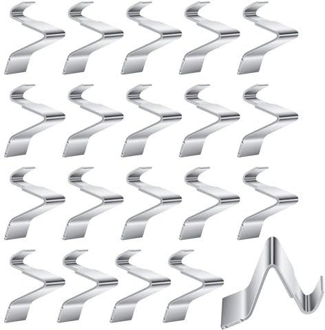 XLIUAX 20 Pcs Cabinet Shelf Clips, Adjustable Shelves Brackets Heavy Duty Shelf Pegs Support Clip Holder Metal Pilaster Clips for Wood Shelving Kitchen Bookcase Wardrobes, Silver