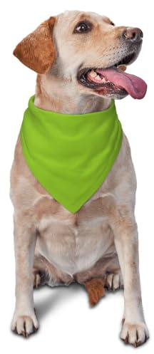 Bandane per animali domestici con stampa verde erba, graziose sciarpe per cani e gatti per vacanze, Natale, Halloween, bavaglini triangolari regolabili per passeggiate all'aperto