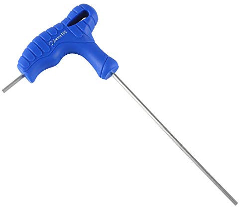 Andux Zone Innensechskantschlüssel Blau T-Griff CR-V Sechskant Metrischschlüssel Sechskantschlüssel flaches Ende NLJBS-07 (2mm)
