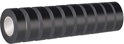 Poly Pool PP0517.110 n. 10 rotoli Nastro isolante 19x25mm nero