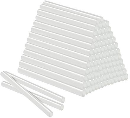 NAIZY Het självhäftande pinnar φ11 x 200 mm varmlimstift gör-det-själv varmlim reservpinnar halvtransparenta limpinnar för kommersiellt tillgänglig limpistol, 100 stycken ca 2 kg