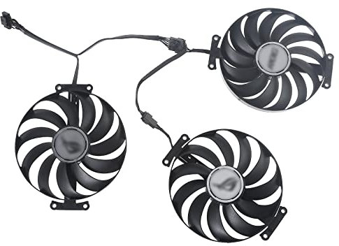 Bxcqzs Ventilateurs de Refroidissement 7Pin 95MM pour pour ASUS ROG Strix RTX 3060 3070 3080 Ti 3090 Carte Graphique GPU Refroidisseur Ventilateur CF1010U12S