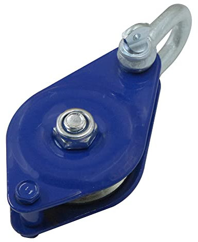 Carrucola Per Sollevamento Puleggia Singola - Blocco Carrucole Cavo D'Acciaio Di In Acciaio Inox Adatta Fabbriche Miniere Agricoltura Energia Costruzione Dock Stoccaggio Cargo Blu Portata 300kg