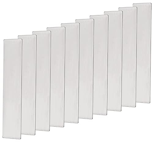 ECSiNG 10Pcs Air Compressor Valve Plate Fit for 65mm Cylinders Metal Valve Plate Steel Air Compressor Valve Plate Replacement 11 x 57mm