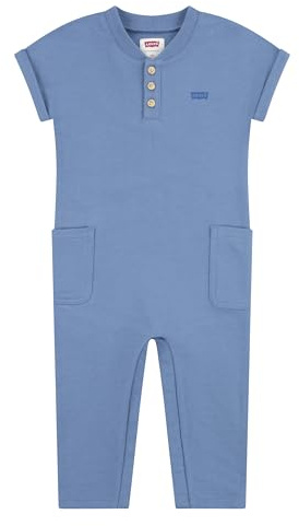 Levi's LVN SS HENLEY COVERALL 6EK126, Tuta Bimbo 0-24, CORONET BLUE,