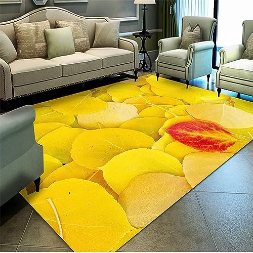RUGMRZ Teppich Auslegware Wohnzimmergeometrie outdoorteppich gelb Kitchen Carpet Auslegware Teppichboden Teppich Auslegware Couch teppich180x250CM