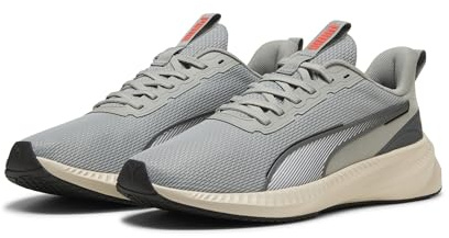 PUMA Unisex Flyer Lite 3Road löparsko, Alpin snö platt ljus grå Puma svart glödande röd, 37 EU