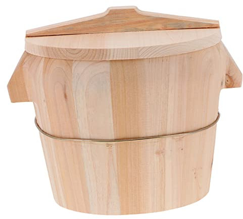 1 Juego de olla de vapor for arroz, recipientes for llevar con tapas, olla arrocera for sushi, recipiente for granos, olla de vapor for arroz, barril al vapor, suministro de cocina, cubeta creativa al