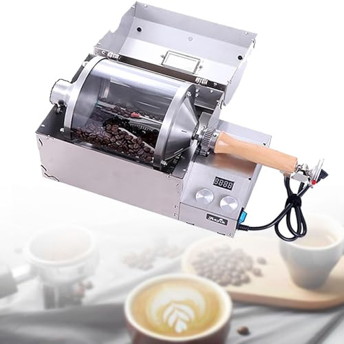 DPLXQPP Tostatrice per caffè Domestica 400g,Tostatrice per Chicchi caffè,Tostatrice Elettrica per Frutta Secca,Tostatrice per Chicchi caffè (400g 110v/220v),220V