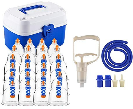 SXTYFBB Schröpfgläser mit Saugnäpfen, Vakuum-Set, Massagegläser aus Kunststoff, Vakuum-Saugnäpfe, Körpermassage, Muskelgelenk, Schmerzlinderung