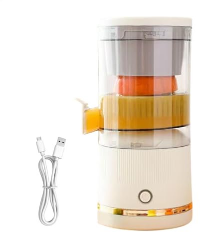 Electric Orange Juicer - Automatic Citrus Juice Squeezer, Lemon Grapefruit Lime Press | Portable Rechargeable Juicer Blender 7.4V, Compact Fruit Juice Extractor With Separation Container For Home And