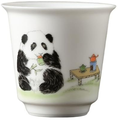 AKNKMHKDE Tasse à thé Chinoise Tasse à thé Peinte à la Main en Porcelaine Blanche, Service à thé Kung Fu, Tasse d'hôte, Tasse à thé personnelle, Petite Tasse à thé Faite à la Main Tasses à thé