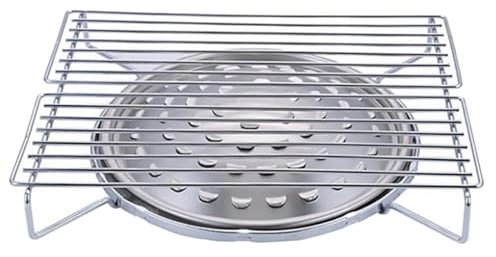 VANZACK Portable Stainless Steel Bbq Stove for Outdoor Barbecue Camping Roasting Tool Grill Rack for Bbq Griddle Plate and Cooking The Go